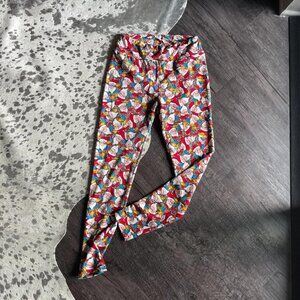 Lularoe Christmas Santa Print Leggings